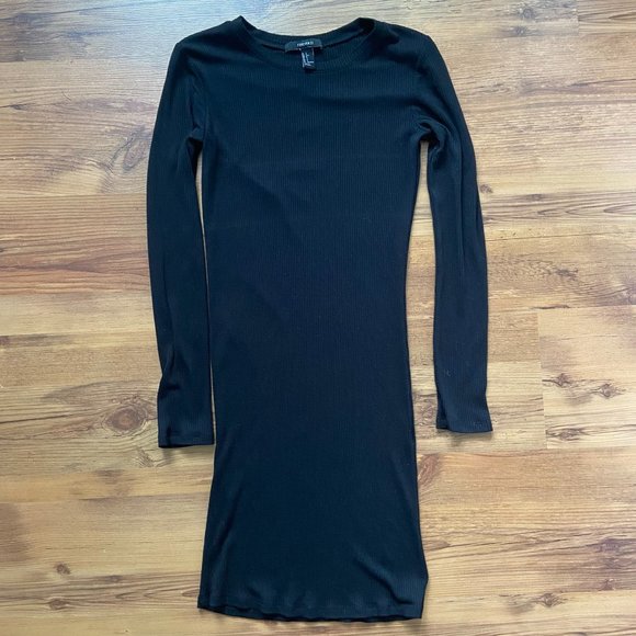 Long-sleeved Bodycon Black Dress – Forever 21 - Picture 2 of 3
